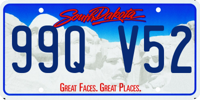 SD license plate 99QV52