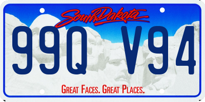 SD license plate 99QV94