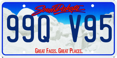 SD license plate 99QV95