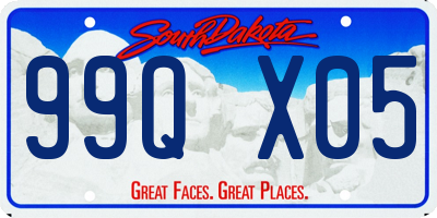 SD license plate 99QX05