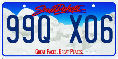 SD license plate 99QX06
