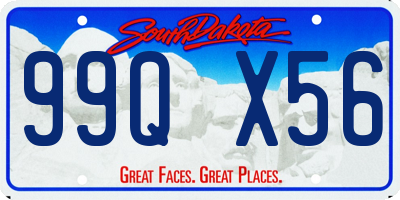 SD license plate 99QX56