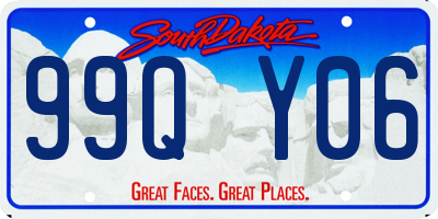 SD license plate 99QY06