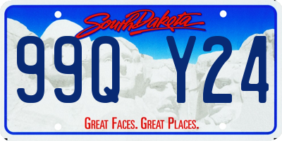 SD license plate 99QY24