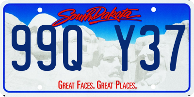 SD license plate 99QY37