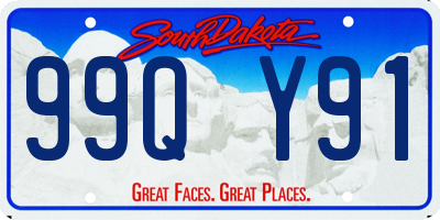 SD license plate 99QY91