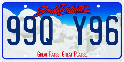 SD license plate 99QY96