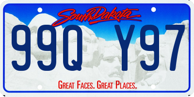 SD license plate 99QY97