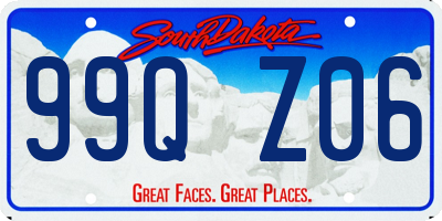 SD license plate 99QZ06