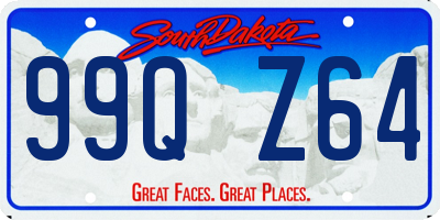 SD license plate 99QZ64