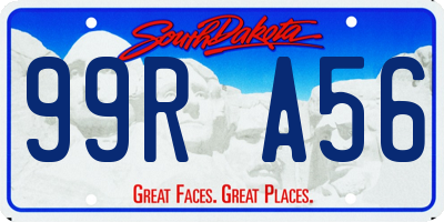 SD license plate 99RA56