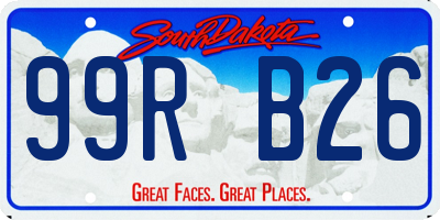 SD license plate 99RB26