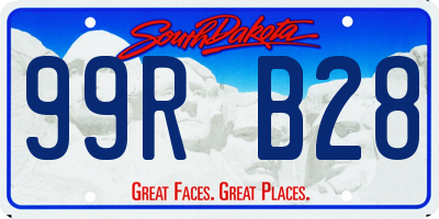 SD license plate 99RB28