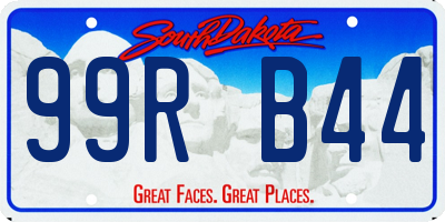 SD license plate 99RB44