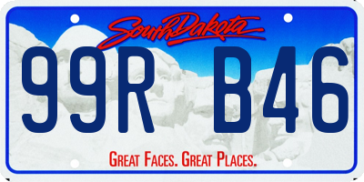 SD license plate 99RB46