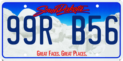 SD license plate 99RB56