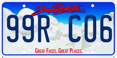 SD license plate 99RC06