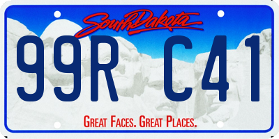 SD license plate 99RC41