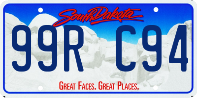 SD license plate 99RC94