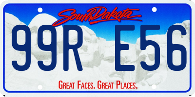 SD license plate 99RE56