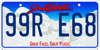 SD license plate 99RE68