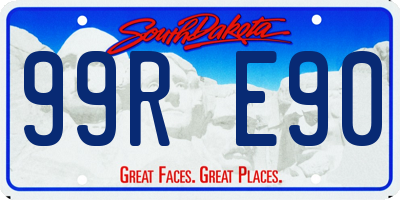 SD license plate 99RE90