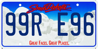 SD license plate 99RE96