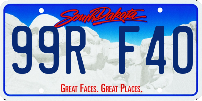 SD license plate 99RF40