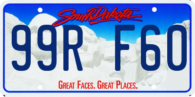 SD license plate 99RF60