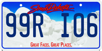 SD license plate 99RI06