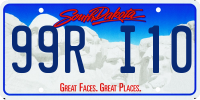 SD license plate 99RI10