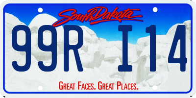 SD license plate 99RI14