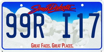 SD license plate 99RI17