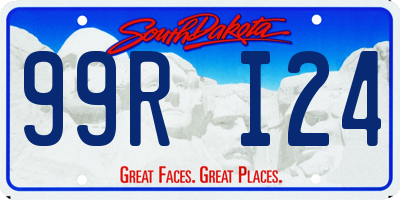 SD license plate 99RI24
