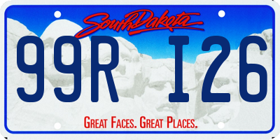 SD license plate 99RI26