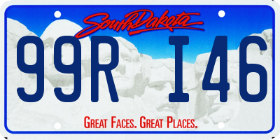 SD license plate 99RI46