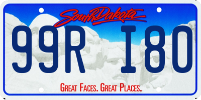 SD license plate 99RI80