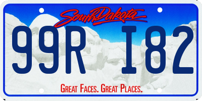 SD license plate 99RI82