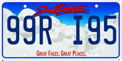 SD license plate 99RI95