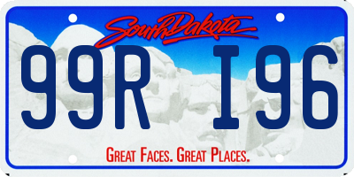 SD license plate 99RI96