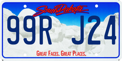 SD license plate 99RJ24