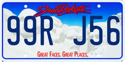 SD license plate 99RJ56