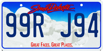 SD license plate 99RJ94