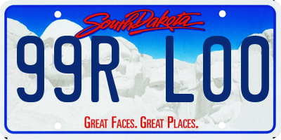 SD license plate 99RL00