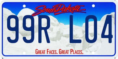 SD license plate 99RL04