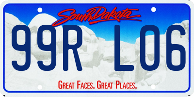 SD license plate 99RL06