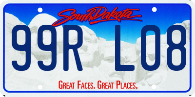 SD license plate 99RL08