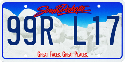 SD license plate 99RL17