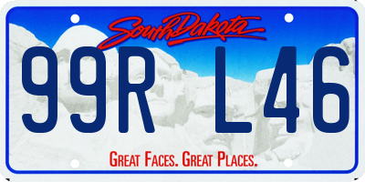 SD license plate 99RL46