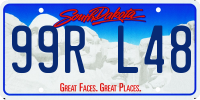 SD license plate 99RL48
